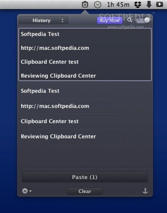 Clipboard Center screenshot
