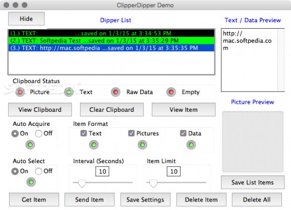 ClipperDipper screenshot