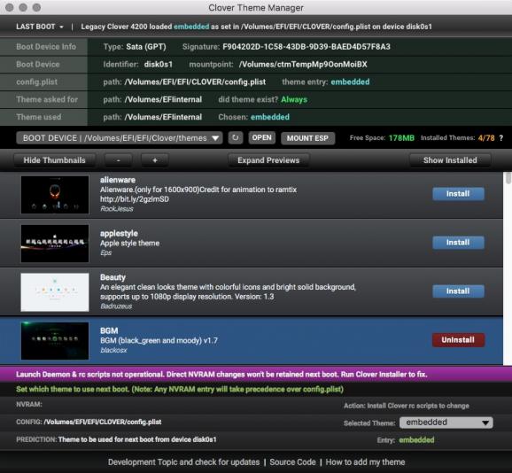 Clover Theme Manager screenshot