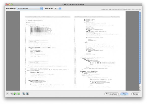 CodePrinter screenshot
