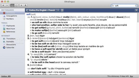Collins Pro French-English Dictionary screenshot