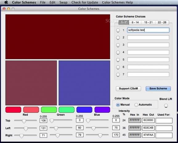 Color Schemes screenshot