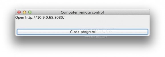Computer remote control screenshot