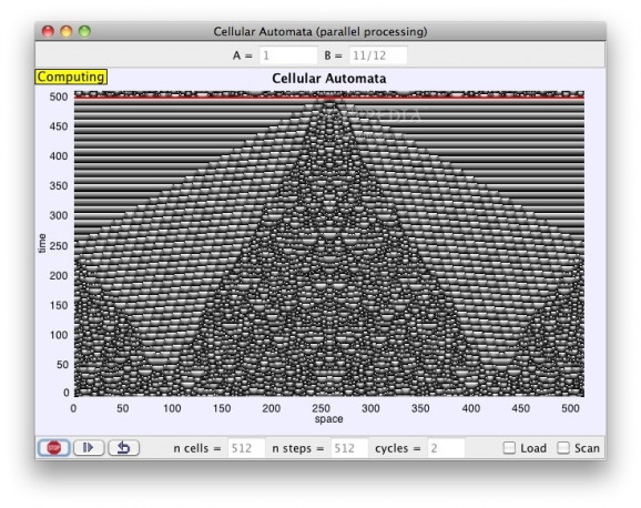 Continuous Cellular Automata Model screenshot