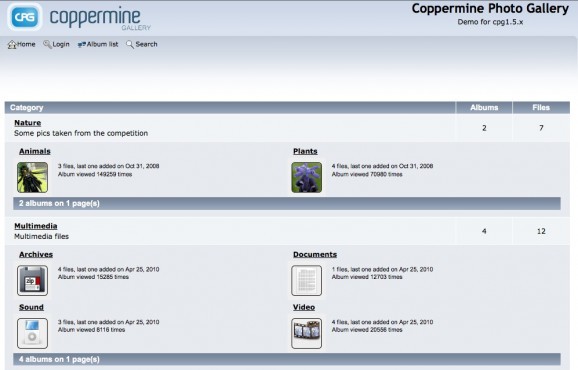 BitNami Coppermine Stack screenshot