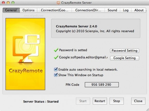 CrazyRemote Server screenshot