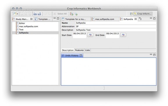 Crop Informatics Workbench screenshot