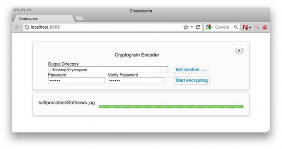 Cryptogram screenshot