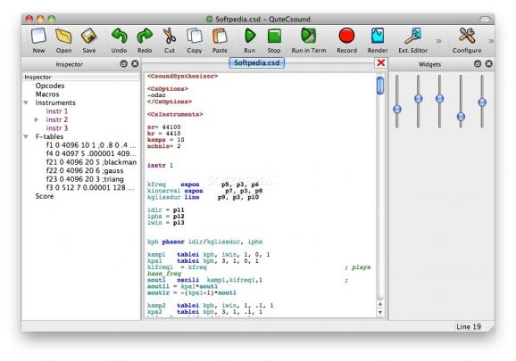 Csound library screenshot