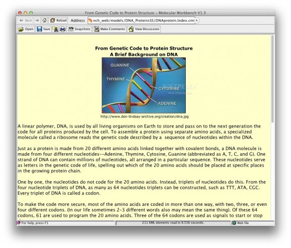 DNA Protein screenshot