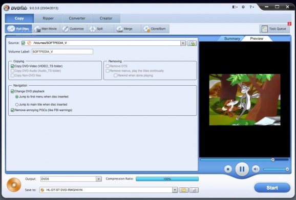 DVDFab Blu-ray Copy screenshot
