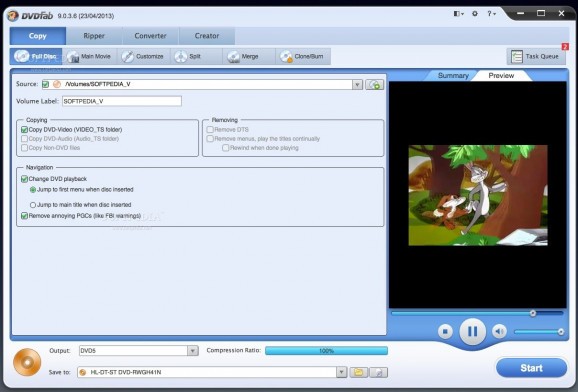 DVDFab DVD Copy screenshot