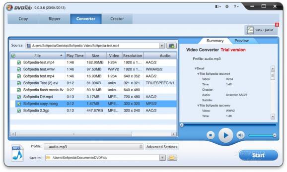 DVDFab Video Converter screenshot