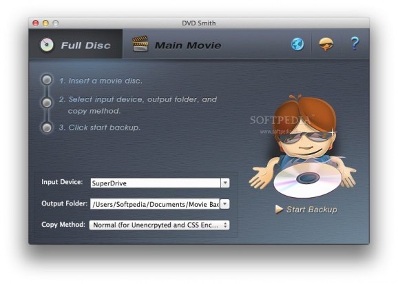 DVDSmith Movie Backup screenshot
