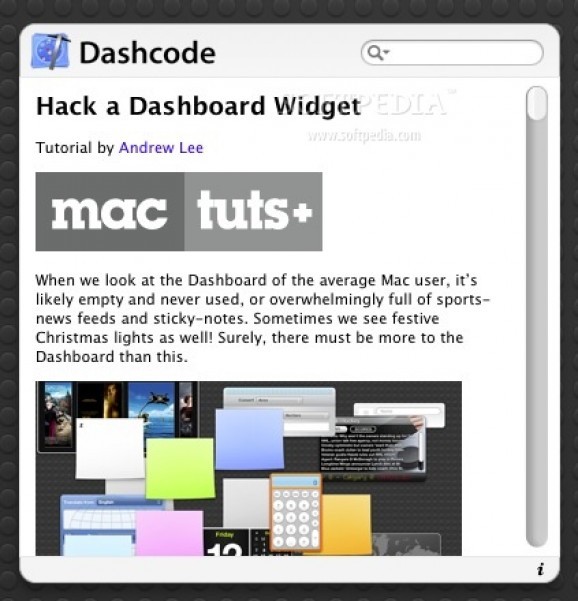 Dashcode screenshot