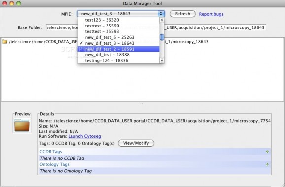 Data Manager Tool screenshot