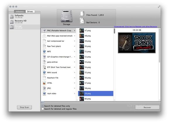 Mac Data Recovery Guru screenshot