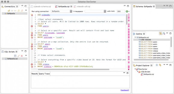 DataStax DevCenter screenshot