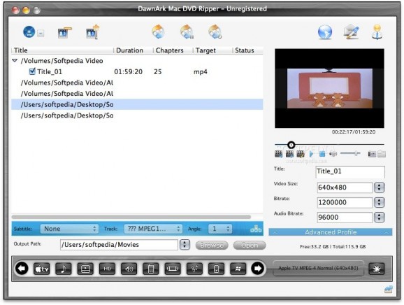 DawnArk DVD Ripper screenshot