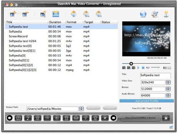 DawnArk Video Converter screenshot