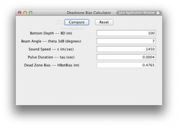 Deadzone Bias Calculator screenshot