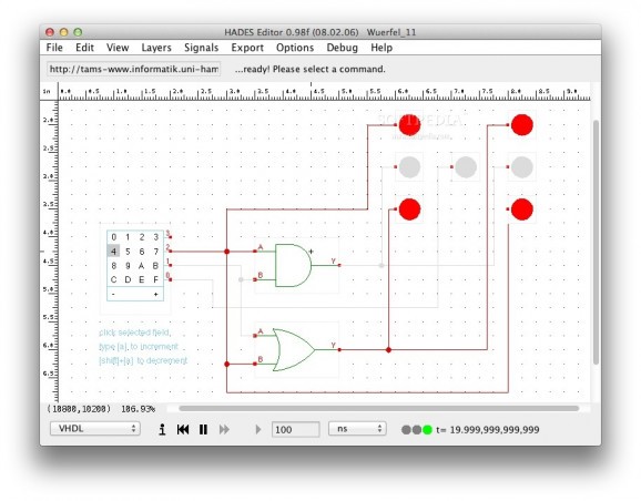 Dice LED decoder screenshot