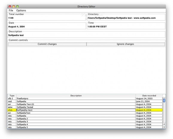 Directory Editor screenshot