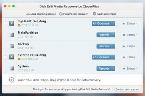 Disk Drill Media Recovery screenshot