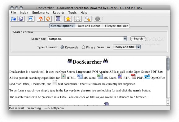 DocSearcher screenshot