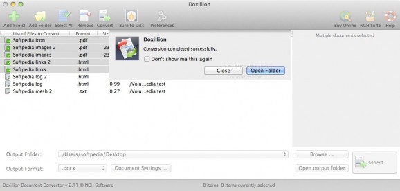 Doxillion Document Converter Software screenshot