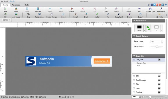 DrawPad Graphic Editor screenshot