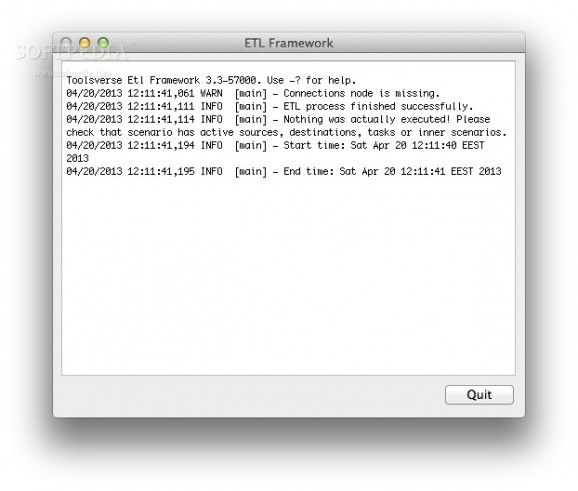 ETL Framework screenshot