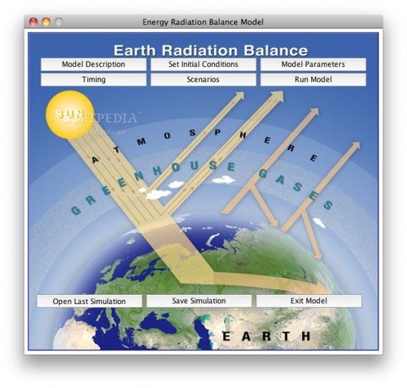 Earth Radiation Balance Model screenshot