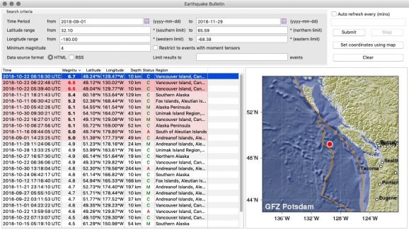 Earthquake Bulletin screenshot