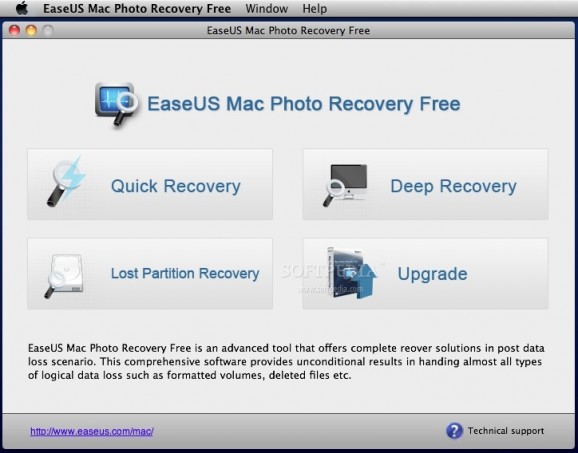 EaseUS Mac Photo Recovery screenshot