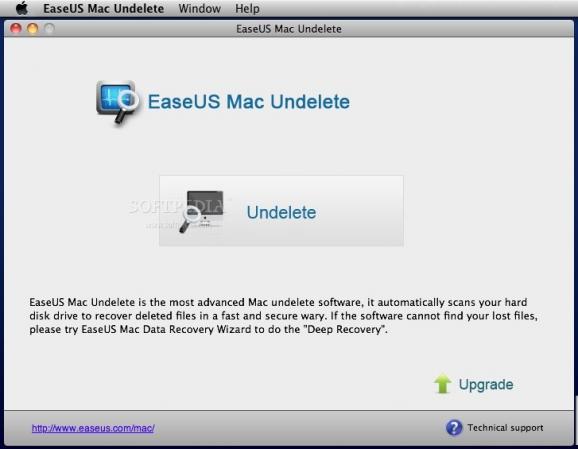EaseUS Mac Undelete screenshot