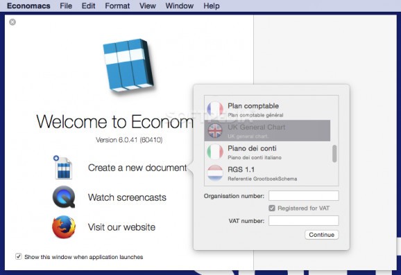 Economacs screenshot