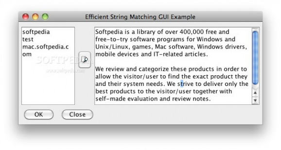 Efficient String Matching screenshot