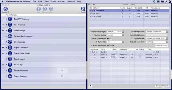 Electroacoustics Toolbox screenshot