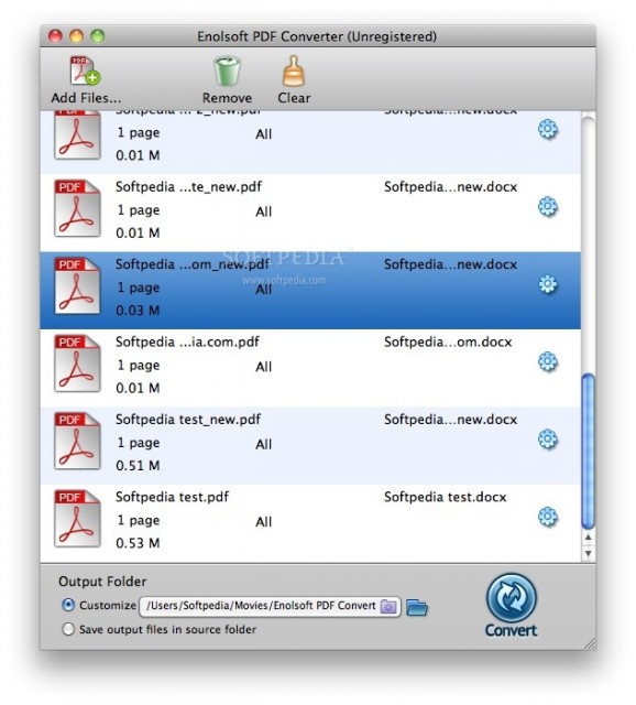 Enolsoft PDF Converter screenshot