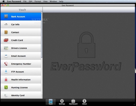 Ever Password screenshot