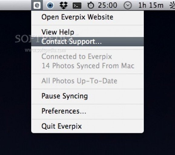 Everpix Uploader screenshot