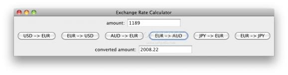 Exchange Rate Calculator screenshot
