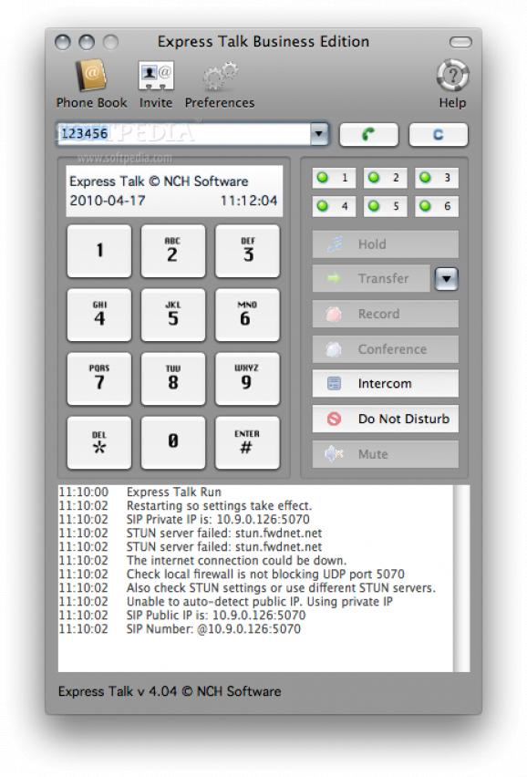 Express Talk VoIP Softphone screenshot