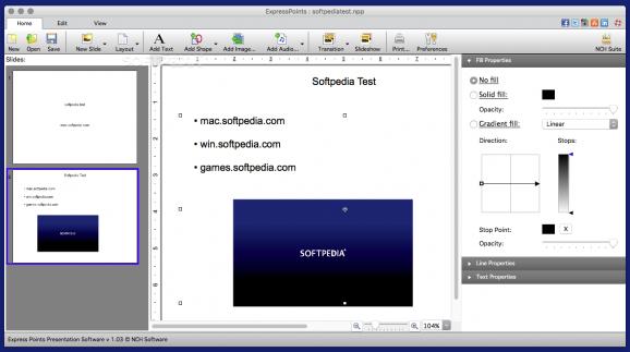 Express Points Presentation Software screenshot