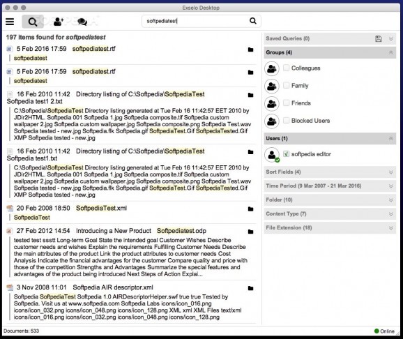 Exselo Desktop screenshot