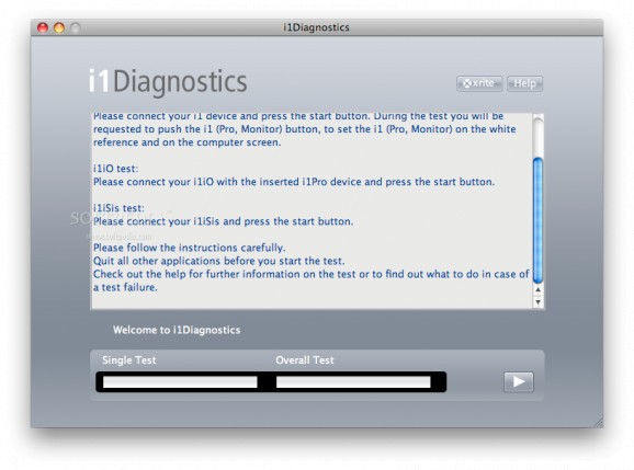 Eye-One Diagnostic Utility screenshot