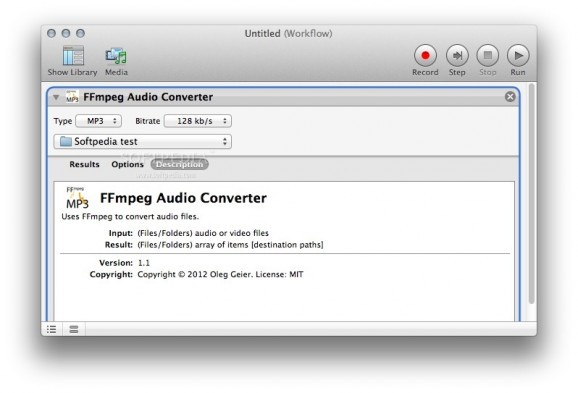FFmpeg Audio Converter screenshot