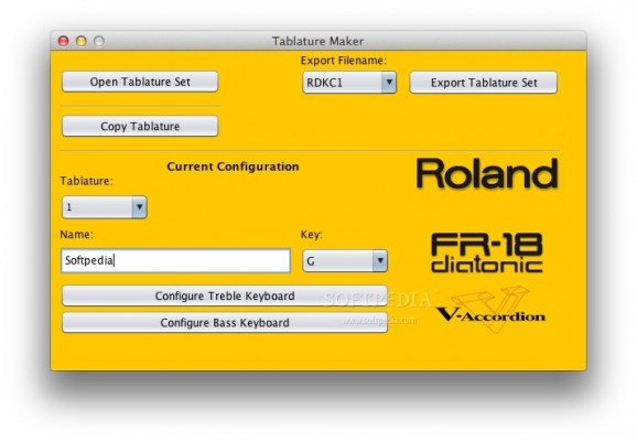 FR-18 diatonic Tablature Maker screenshot