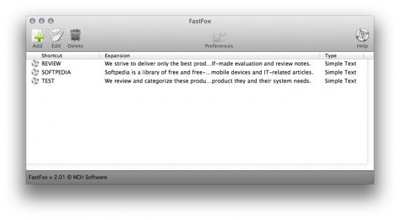 FastFox Text Expander Software screenshot